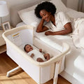 Berceau avec roulettes 鈥?Beige / Gris / Rose, Cododo, pour 1 bébé