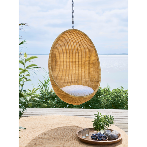 Fauteuil suspendu rond en rotin côtier - Patio