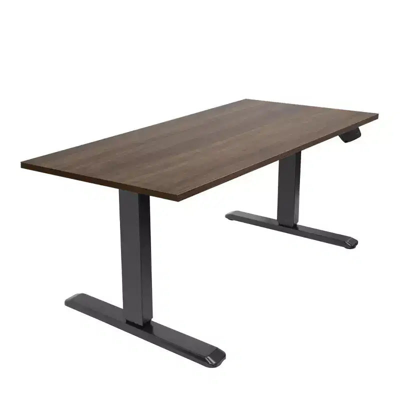 Mount-It! Bureau assis-debout électrique à deux moteurs avec plateau – Noir / Adrift