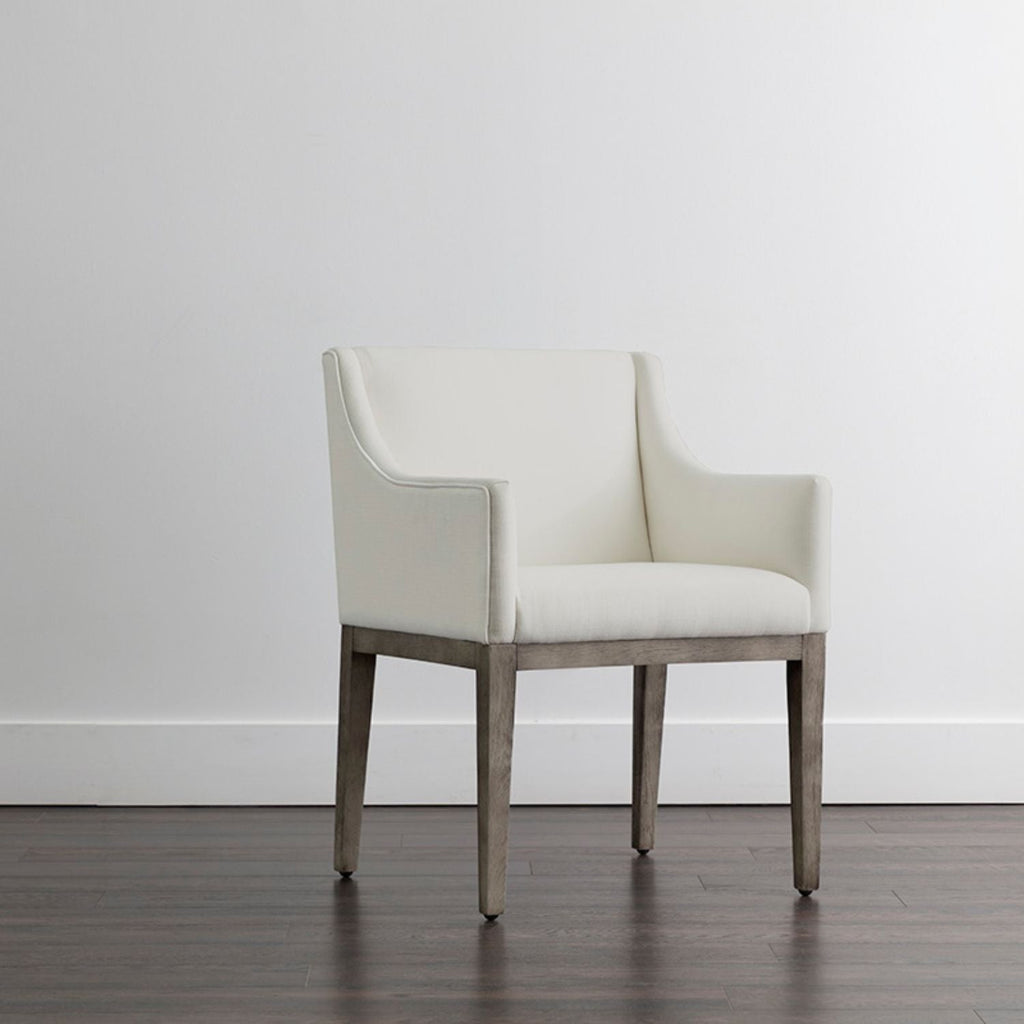 Modern Oak Dining Chair with Upholstered