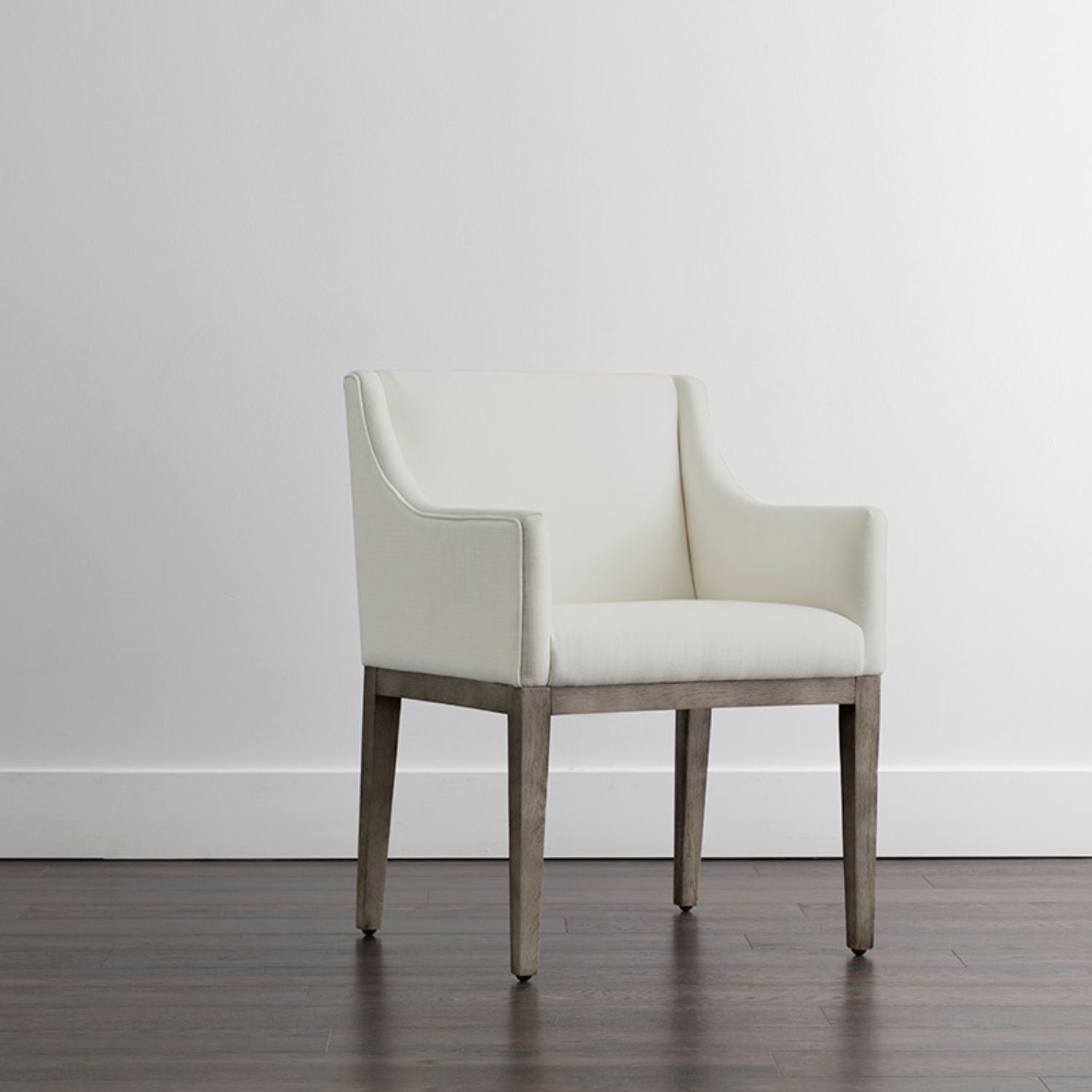 Modern Oak Dining Chair with Upholstered