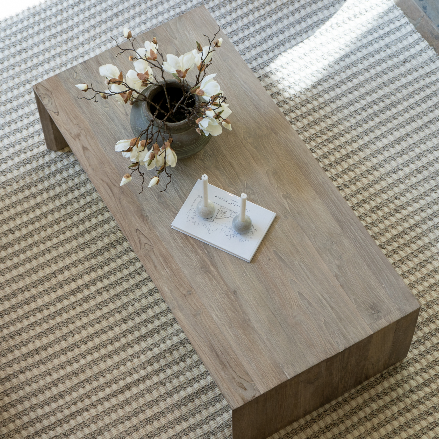 Rustic Coffee Table with Rectangular