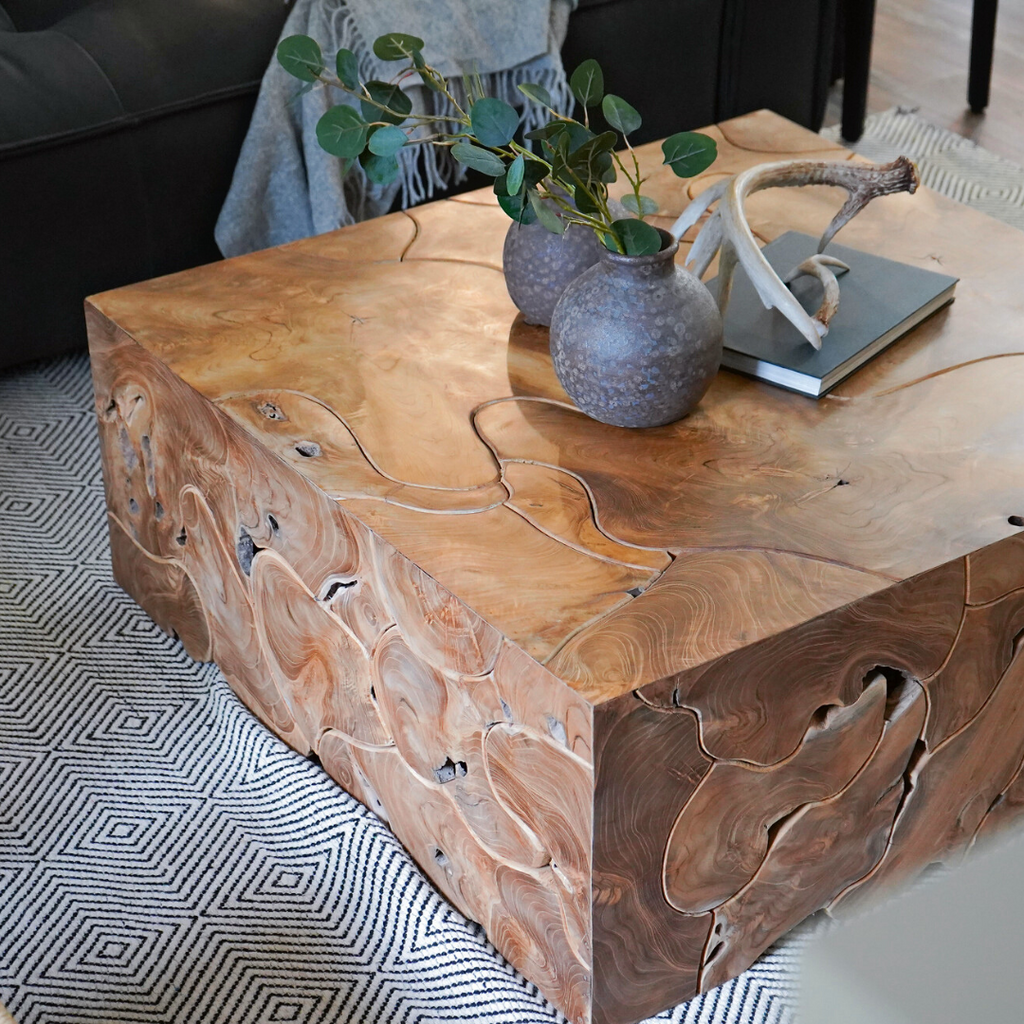 Rustic Teak Coffee Table