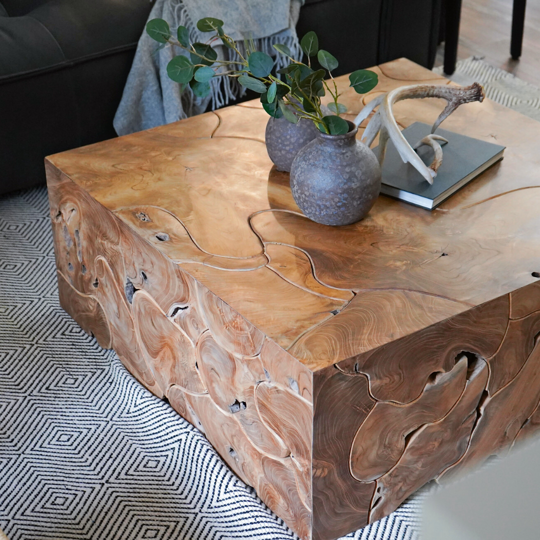 Rustic Teak Coffee Table