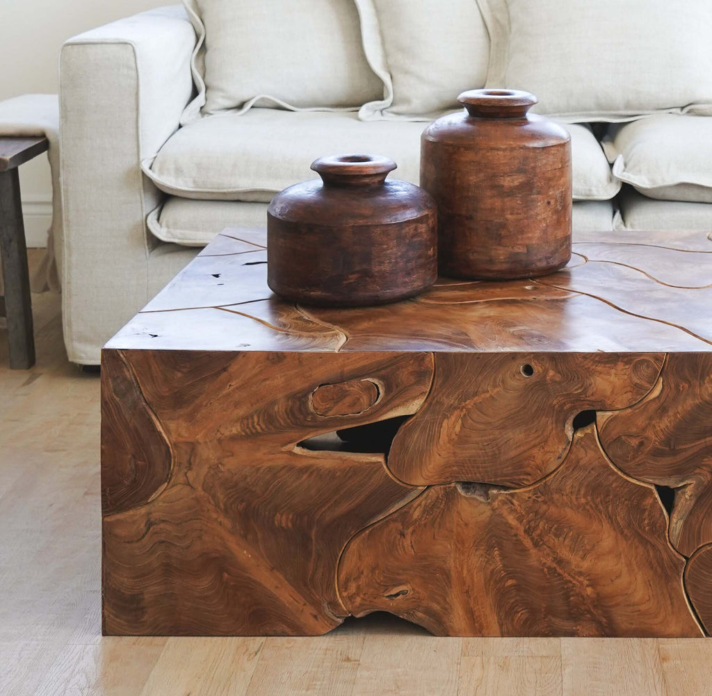 Rustic Teak Coffee Table