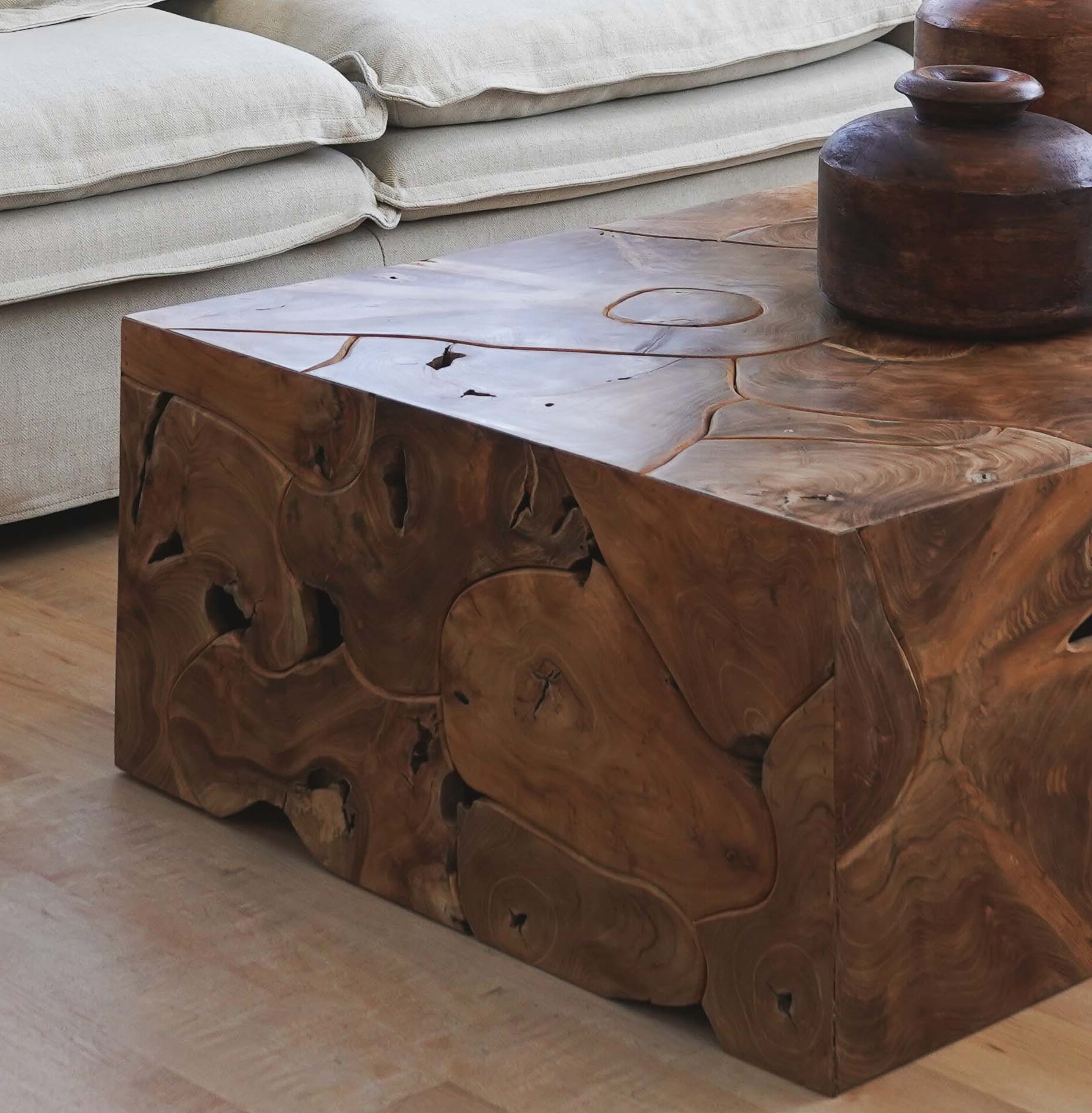 Rustic Teak Coffee Table